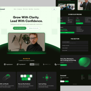 "Groweel" Funnel  Laning page UI kit