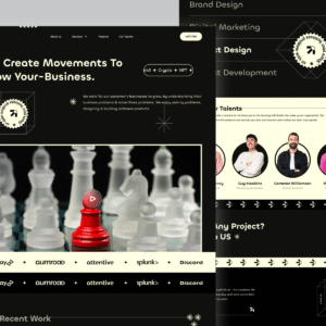 "Mgency" MIni Agency website design UI kit
